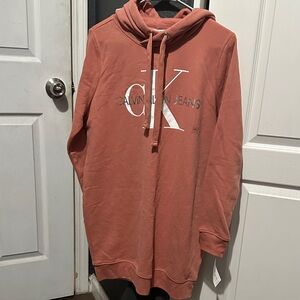 Calvin Klein Men's Terracotta Hoodie Sweater